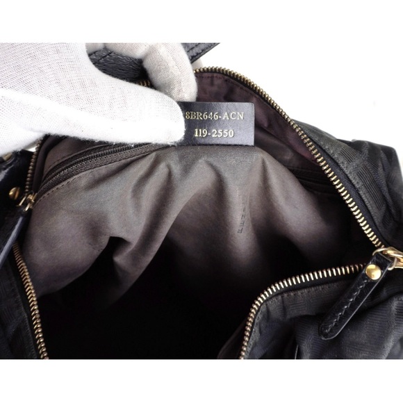 Vintage Fendi Chef leather black zucca bag - Picture 7 of 9